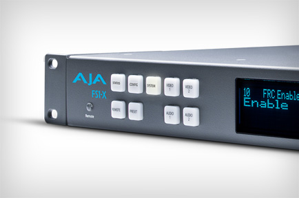 AJA Updates FS1-X to Include 5.1 and 7.1 Stereo Mixdown and Reverse Telecine