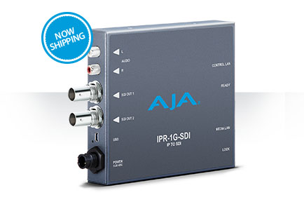 AJA Releases IPR-1G-SDI Mini-Converter for IP Workflows
