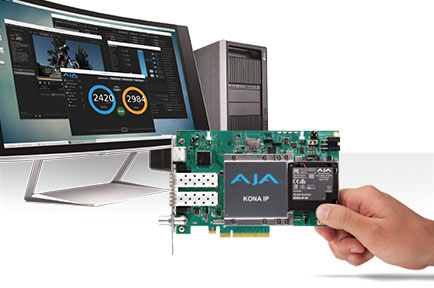 AJA Introduces New Solutions for IP Workflows at NAB 2017