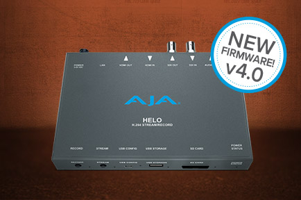AJA Announces HELO v4.0 Firmware 