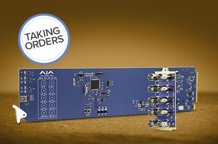 AJA Announces OG-12GDA-2x4 openGear® 12G-SDI Distribution Amplifier