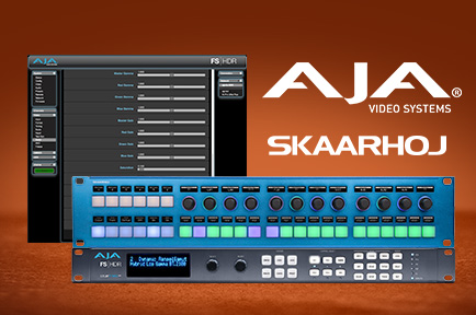 AJA and SKAARHOJ Partner to Integrate AJA FS Products with Rack Control Duo