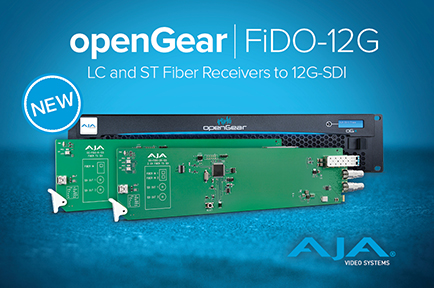 AJA Announces New openGear® Fiber to 12G-SDI Converters