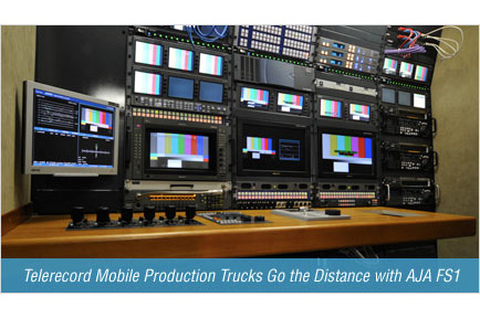 Telerecord Mobile Production Trucks Go the Distance with AJA FS1
