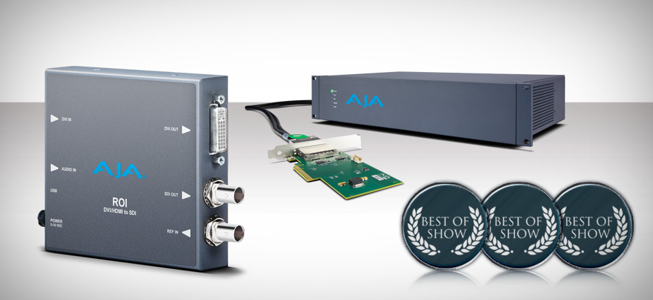 AJA Video Systems Sweeps NAB 2012 Best of Show Awards